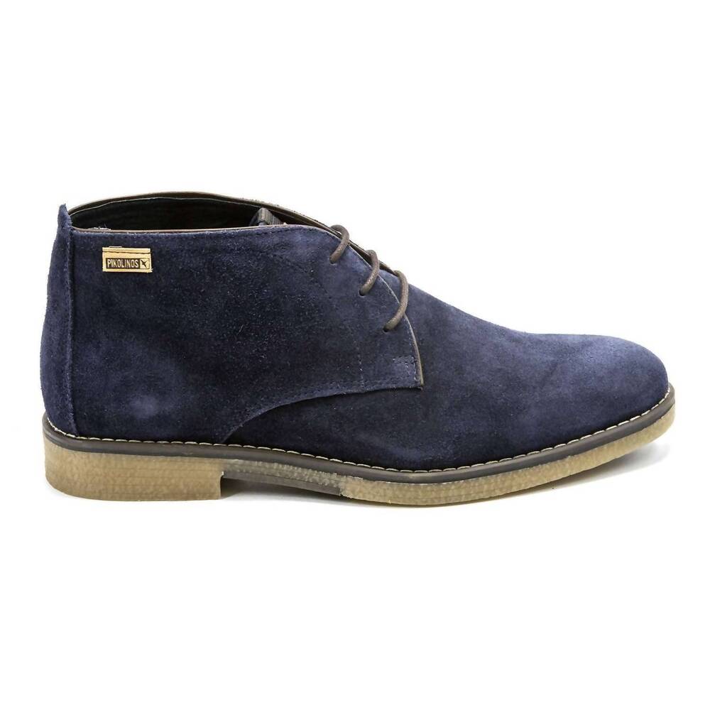 NEW PIKOLINOS men's irun suede ankle boots in navy
